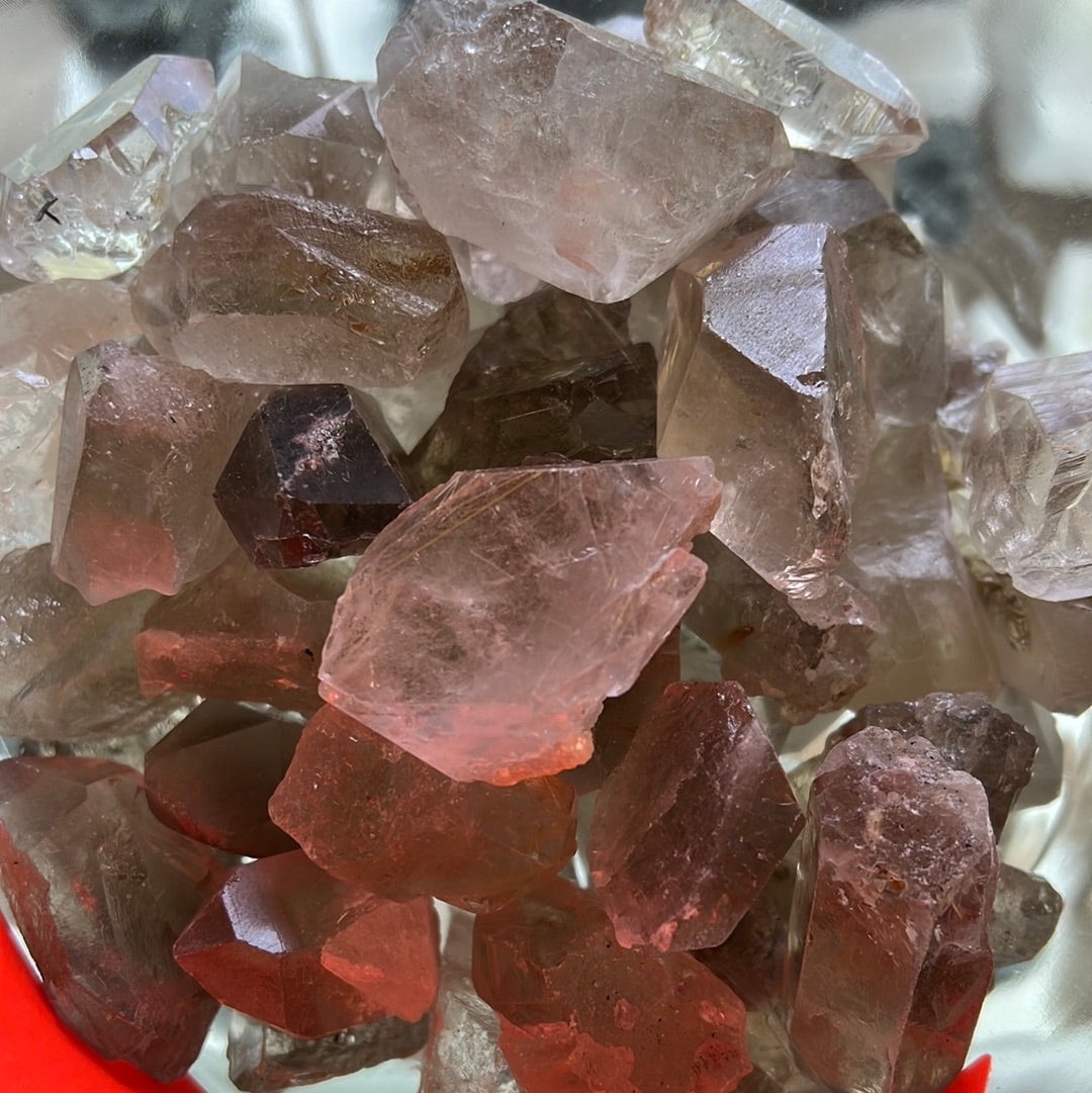 Rutilated quartz points MMM